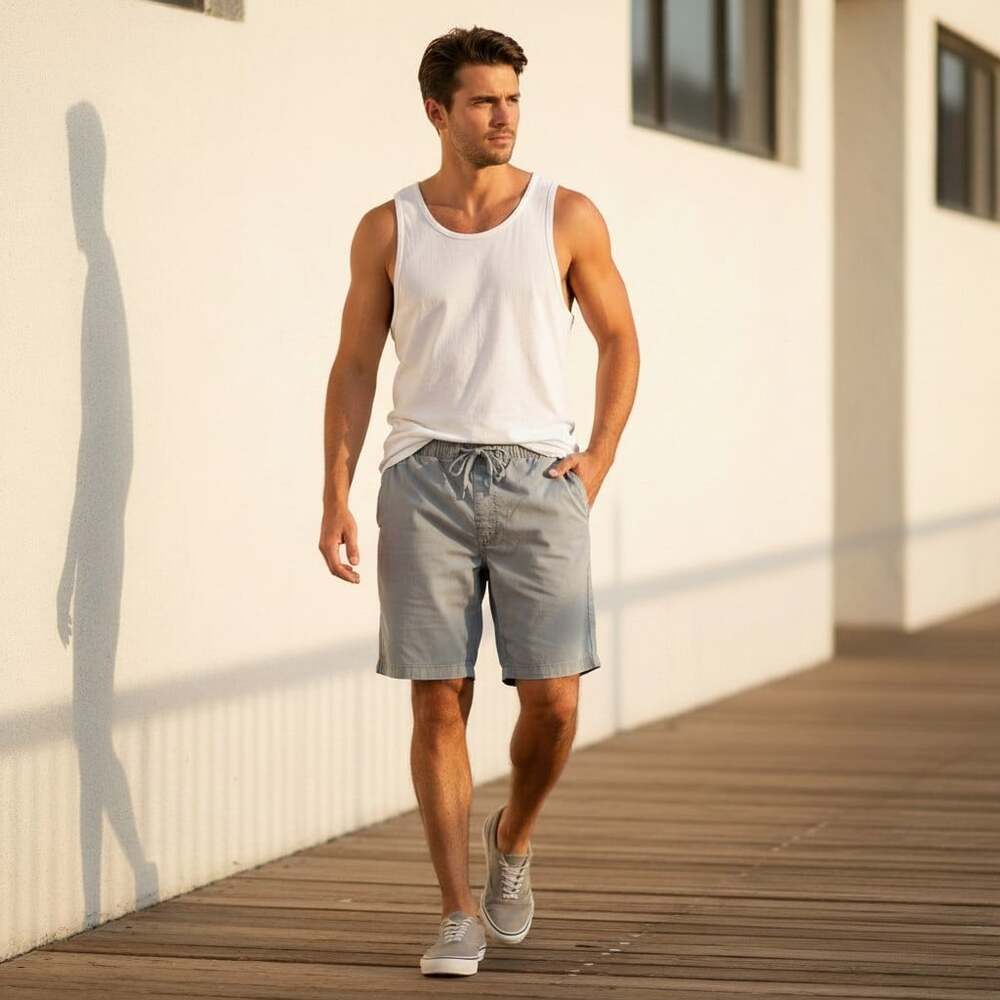 Katin Cord Local Corduroy Shorts Light Blue Elastic Waist Drawstring Surf S